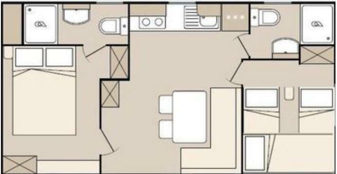Mobile Homes Crystal Biograd Na Moru Eksteriør billede